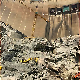 Kariba Plunge Pool Reshaping Project concrete base establishment