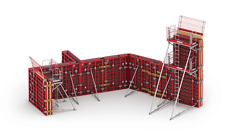 MAXIMO Rahmenschalung Aktion Rendering der MAXIMO Rahmenschalung