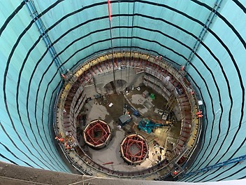 With a diameter of 30m, this shaft is the largest across the entire Tideway project.