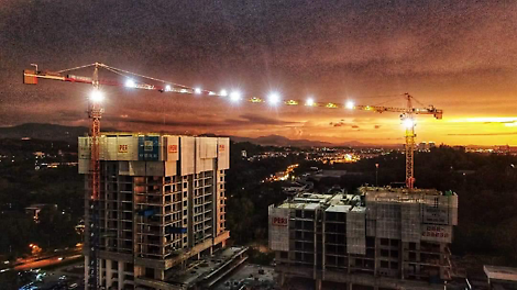 As the sun sets for another day in Kota Kinabalu the PERI Brand lights up