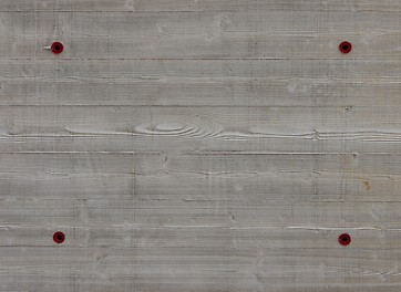 Board finish concrete pattern with symmetrical tie holes for exposed architectural concrete finish in building construction 