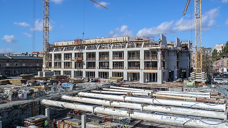 Widok od strony przyległej części podziemnej.