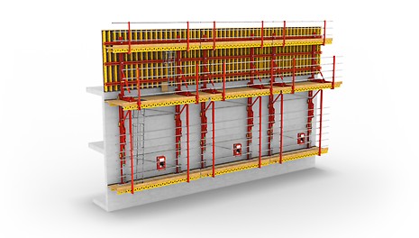 The drive rails are available in two variants, depending on the type of project at hand: RCS MAX C and CL. Both allow the platforms to be moved safely in 750 mm increments.