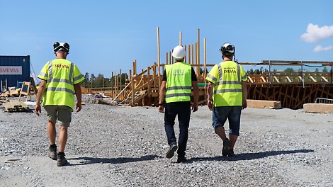 Projektgrupp från Svevia och PERI