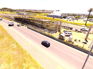 Sky Circle infrastructure project- ramp Contruction site.