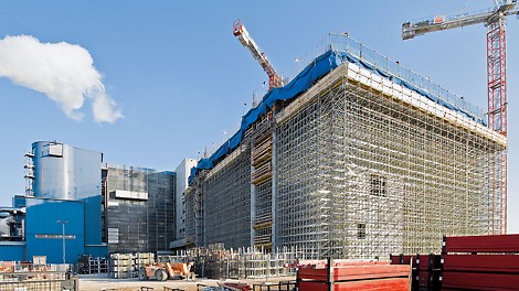 PERI UP Rosett Flex Shoring Due to the continuous connection of all standards, external forces such as wind loads can to be optimally transferred in the system – without requiring any additional measures.