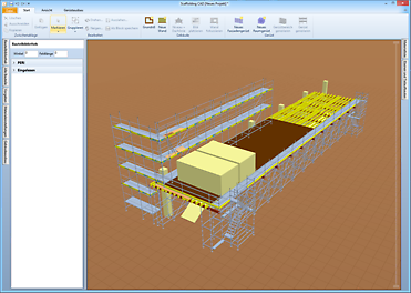 Impalcatura assistita L'assistente di impalcatura consente di suggerire rapidamente una proposta di impalcatura anche per edifici complessi.