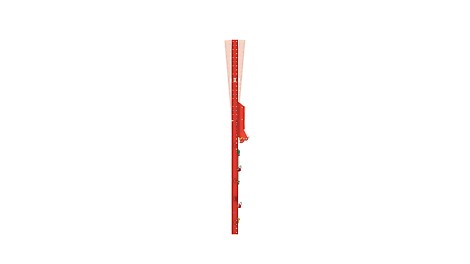 The slope connector with integrated spindle makes it easier to reach the top climbing shoe and ensures flexible adaptation of the system to the building geometry.