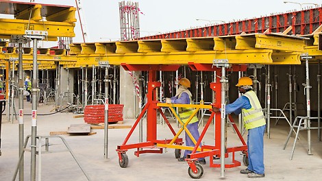 Table Striking and Transportation Trolley - easy and simple Easy and simple moving of slab tables