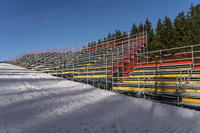 Mistrovství světa v biatlonu 2024: modulové lešení PERI UP pro sportovní akce Mistrovství světa v biatlonu 2024: modulové lešení PERI UP pro sportovní akce