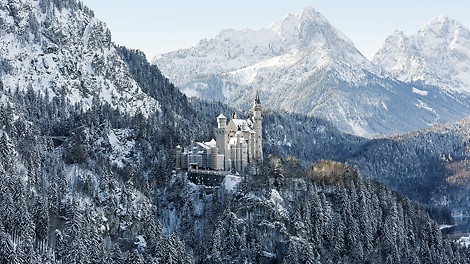 Torbausanierung, Schloss Neuschwanstein, Füssen, Deutschland