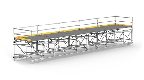 Gitterträger für weitgespannte Arbeitsplattformen und temporäre Fußgängerbrücken bis 20 Meter
