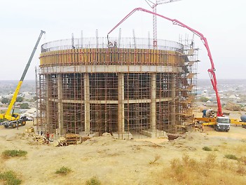 Erection of service reservoirs