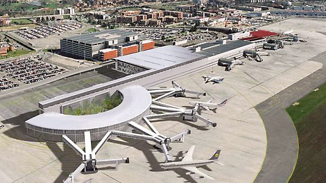 The new 40,000 m² passenger terminal – Hall D – features 24 check-in desks and 13 departure gates.