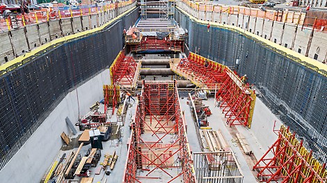 Spolehlivé odvedení zatížení u jednostranného bednění až do výšky 8,75 m.