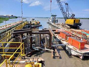 Estructura de soporte principal en Perfiles Metálicos