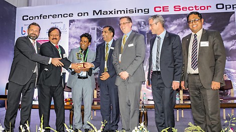 Also in India's second largest city, there was a prize for the DUO system. The “Construction Opportunity Excellence Award” went this year to the innovative formwork from Weissenhorn.