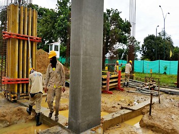 Acabado arquitectónico del concreto.