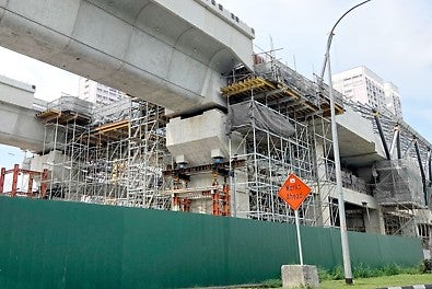 Platform level shoring at J108 (JE03) project (May 2025)