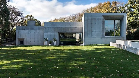 Casa de hormigón visto con encofrado de PERI DUO