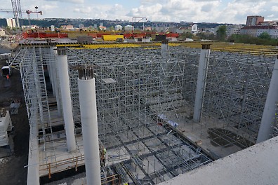 PERI zajistilo bezchybné digitální řešení a včasné dodávky bednění a lešení na stavbu v průběhu celé výstavby