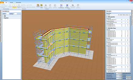 Verschiedene Gebäudegeometrien möglich CP-Pro Scaffolding CAD eignet sich für unterschiedlichste Gebäudeformen in verschiedenen Komplexitätsstufen.