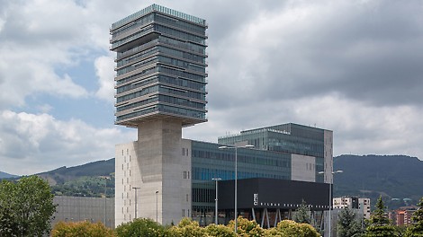The Bilbao Exhibition Centre, with its 103 m high tower, is the tallest building in the region of Vizcaya.