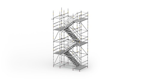 PERI UP Flex Stair 100 / 125 PERI UP Flex Stair Steel 100,125: For high requirements regarding load bearing capacity and accessibility.