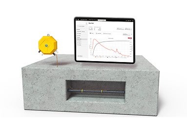 Überwachen Sie die Temperatur im Beton und ermitteln Sie die daraus resultierende Festigkeit. 