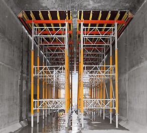 Table solutions with MULTIPROP towers are also part of the comprehensive PERI overall concept.