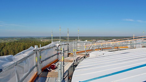 Näkymät vesitornin huipuilta Hyvinkään ylle.