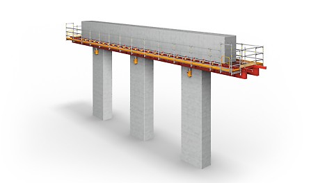 The VARIOKIT Speed Stage (VSS) eliminates shoring from below and allows shortest assembly and cycle times with a minimum number of formwork sets. The VARIOKIT Speed Stage (VSS) eliminates shoring from below and allows shortest assembly and cycle times with a minimum number of formwork sets.