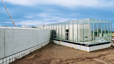 Langen Foundation, Neuss-Hombroich, Germany - The glass veranda area is used to exhibit Japanese works of art from the last millennium.