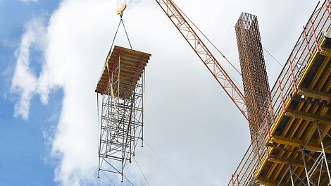 Lifting of PD 8 Slab Table to the 2nd floor of the warehouse.