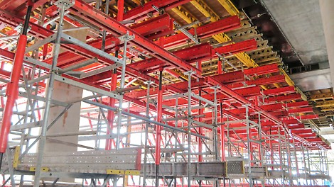 PERI VARIOKIT Cantilevers are specially designed by PERI Engineering Team for this project.