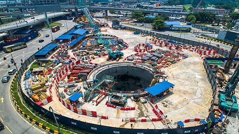 MRT Line 2 Kampung Pandan Roundabout Intervention Shaft 2 and 3