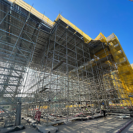Each leg of the PS 100 shoring system can support loads of up to 100 kN