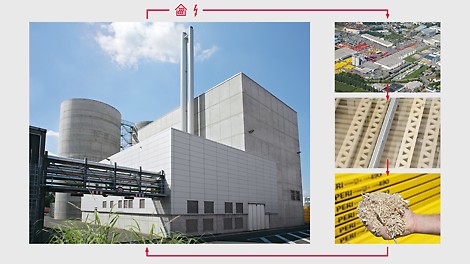 Closed circuits From wood shavings power and heat are generated in the power plant which contributes a significant part of the used energy mix at the production facilities.