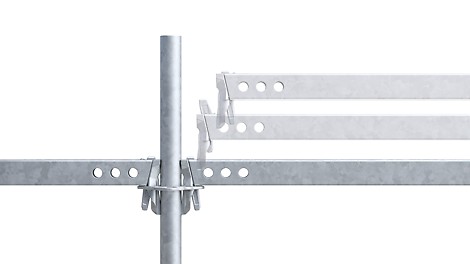 Integrated user safety with the PERI UP Access Stair. Provide peace of mind with iconic safety features like the gravity-lock and expansion lock for the ledger brace built into the system.