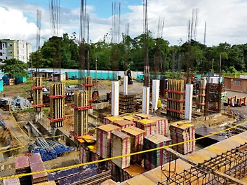 Encofrado VARIO GT-24 y VARIO VT-20 para muros y columnas. 