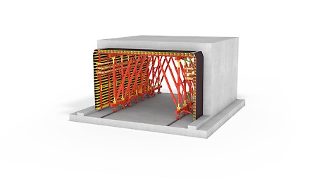 HR Render image of the PERI VTC Tunnel Carriage