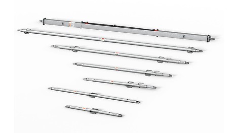 Ein komplettes Programm, teleskopierbar bis 14,00 m