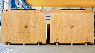 Sperrholz, das als Industrieverpackung für wertvolle Güter eingesetzt wird, muss sich in erster Linie durch Stabilität und geringes Gewicht auszeichnen.