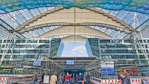 Sanacije, krov foruma zračne luke München