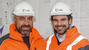 Picture of Alfio Musumeci (Production Manager) and Tommaso Salvo (Site Manager) | C.M.B. Carpi