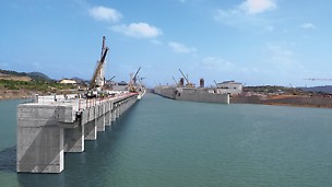 PERI Press Release: Completion now within reach: flooding of a canal section Expansion of the Panama Canal

