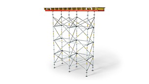 Fra understøtningstårn til komplekse bærende modulære strukturer, der kan tilpasses til næsten alle geometrier og belastninger.
