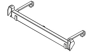 Mit dem an eine Treppenstufe eingehängten „Riegel an Treppe“ lassen sich Höhenausgleiche bis zu 50 cm als Rampe mittels Industriebelägen schaffen.