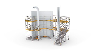 PERI UP Flex Modular Working Scaffold: Extremely flexible work scaffold for a wide range of applications.

