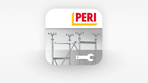 App logo PERI konfigurátoru podpěrných věží ST 100